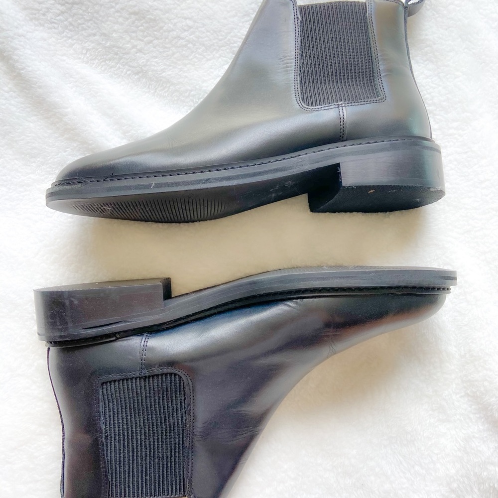 black chelsea boots